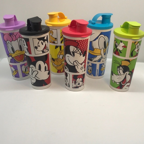 Disney Tupperware Tumblers Cup with Flip-Top Seal Set of 6 - Picture 12 of 16